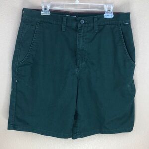 Vans Green Flat Front Authentic Chino Shorts Size 36